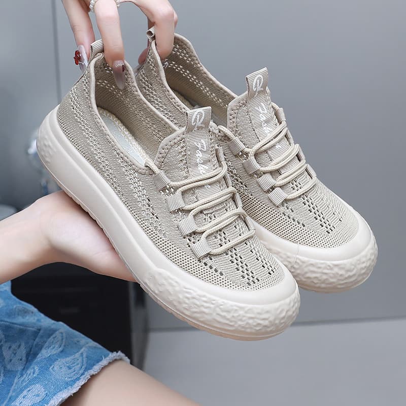 Summer Old Beijing Cloth Shoes Women's Mesh Shoes Hollow Breathable Mesh Casual sneaker Thin Platform Fisherman Shoes Sandals