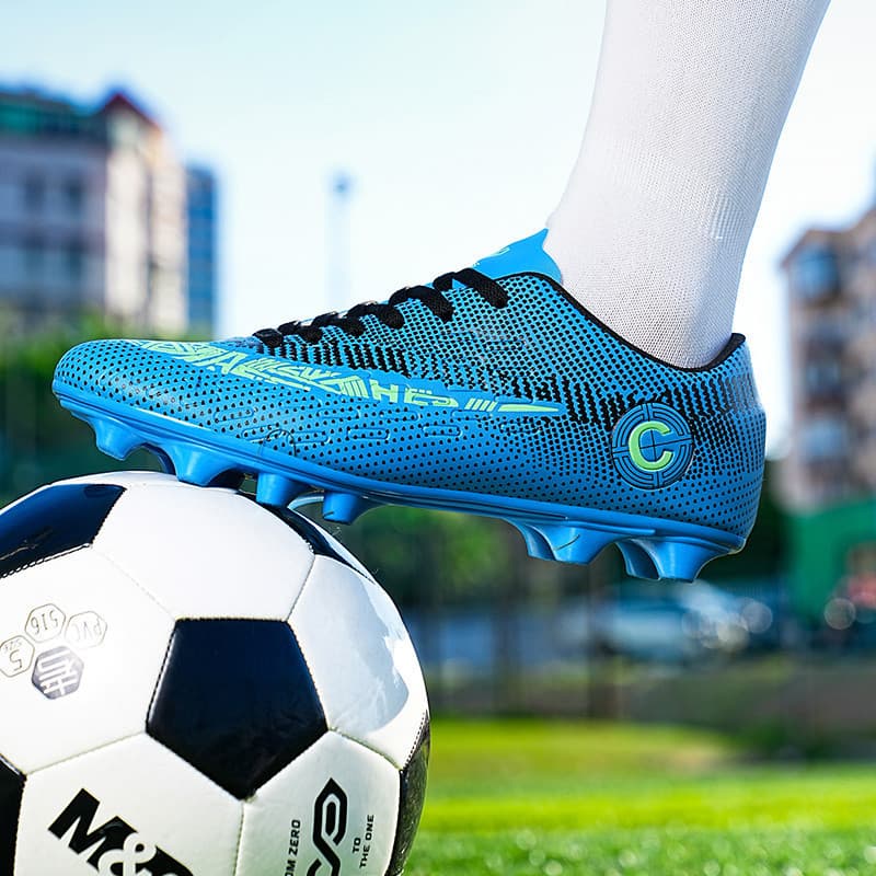 Cross-Border Large Size Football Shoes Tf Cleats 2026 Model for Men, Women, Children, Teenagers, Students, Long Spike Competition Training Shoes