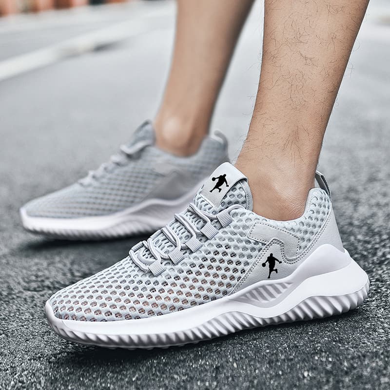 Summer Popular Sports Shoes Hollow Mesh Breathable High-End Non-Slip Wear-Resistant Deodorant Trendy Casual Sports Shoes Men's Shoes