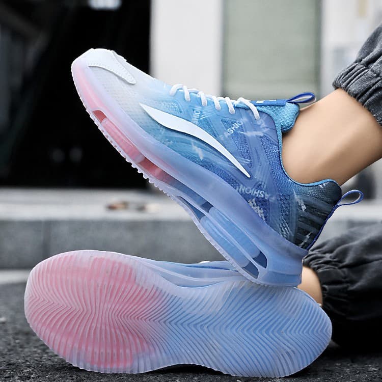Men's Shoes 2026 Autumn New Model Mesh Shock-Absorbing Height-Increasing Sports Shoes Breathable Lightweight Rotating Buckle Running Trendy Shoes