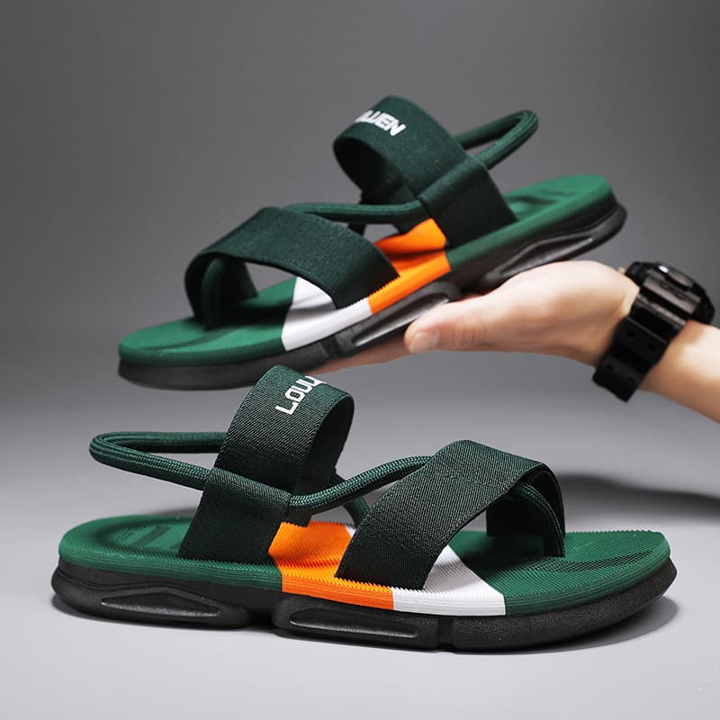 Cross-Border 2026 New Style Sandals for Men, Non-Slip Outdoor Slippers, Summer Slippers, Men's Casual Beach Shoes, Men's Style