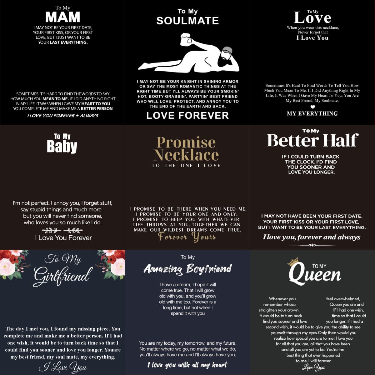 Europe and the United States cross-border hot creative English Valentine's Day card greeting card gift for soul mate lover