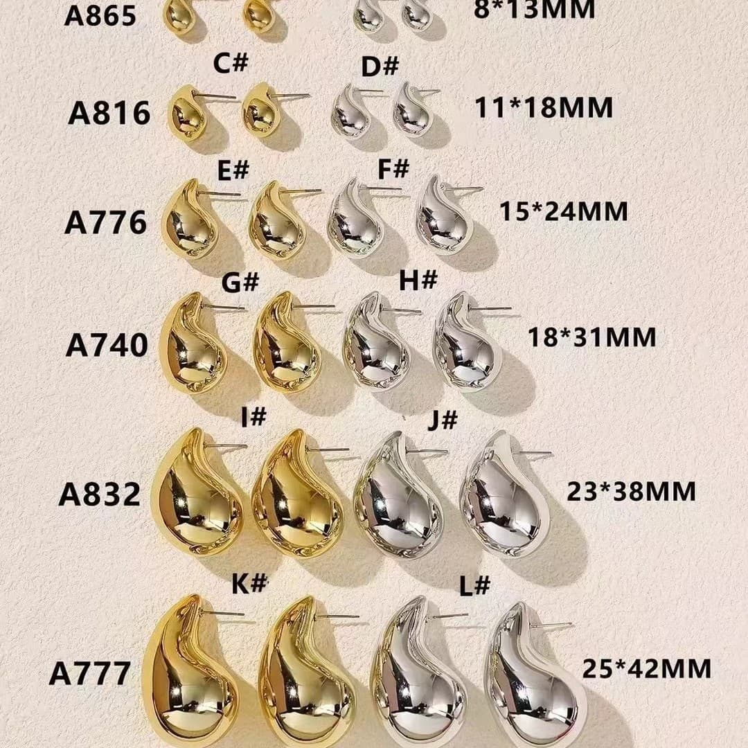 Amazon Explosions Water Drop Earrings CCB Glow Hollow Earrings European and American Cross-border Advanced Design Temperament Earrings