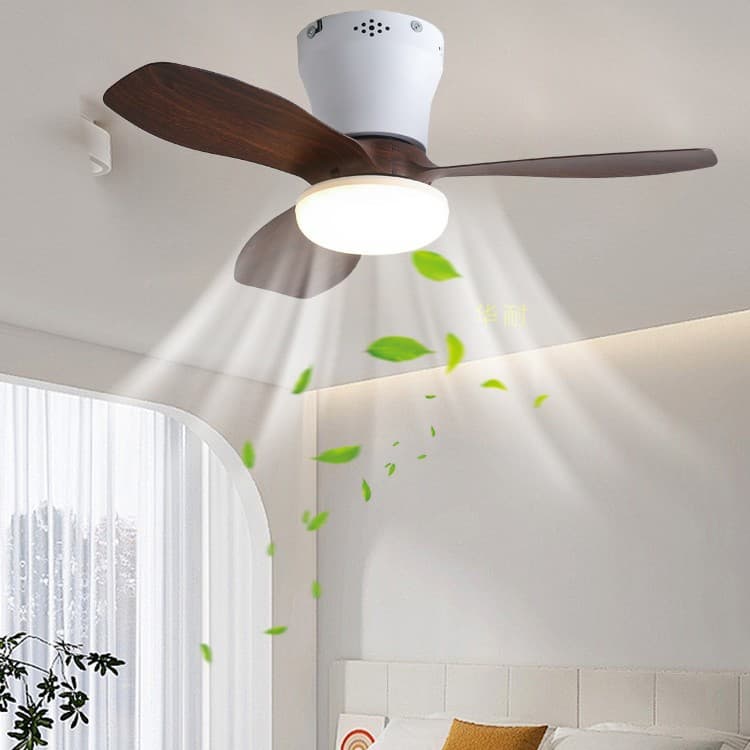 Cross-border fan light ceiling fan light wide voltage fan light student dormitory electric fan large wind household ceiling fan