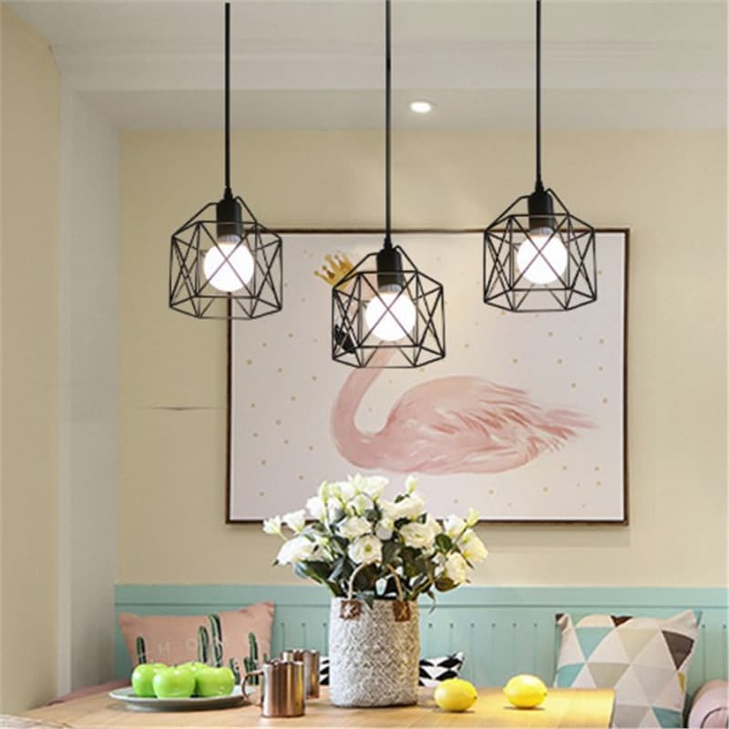 Nordic Restaurant Chandelier Modern Simple Industrial Style Retro Creative Distinctive Bar Bedroom Averway Bedside Small Chandelier