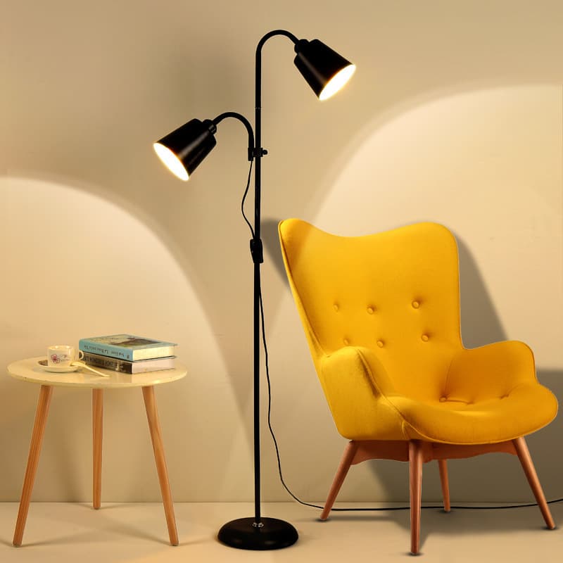 Patented Living Room Floor Lamp Light Luxury Nordic Bedroom American Simple Modern Bedside Sofa Double-Headed Floor Lamp
