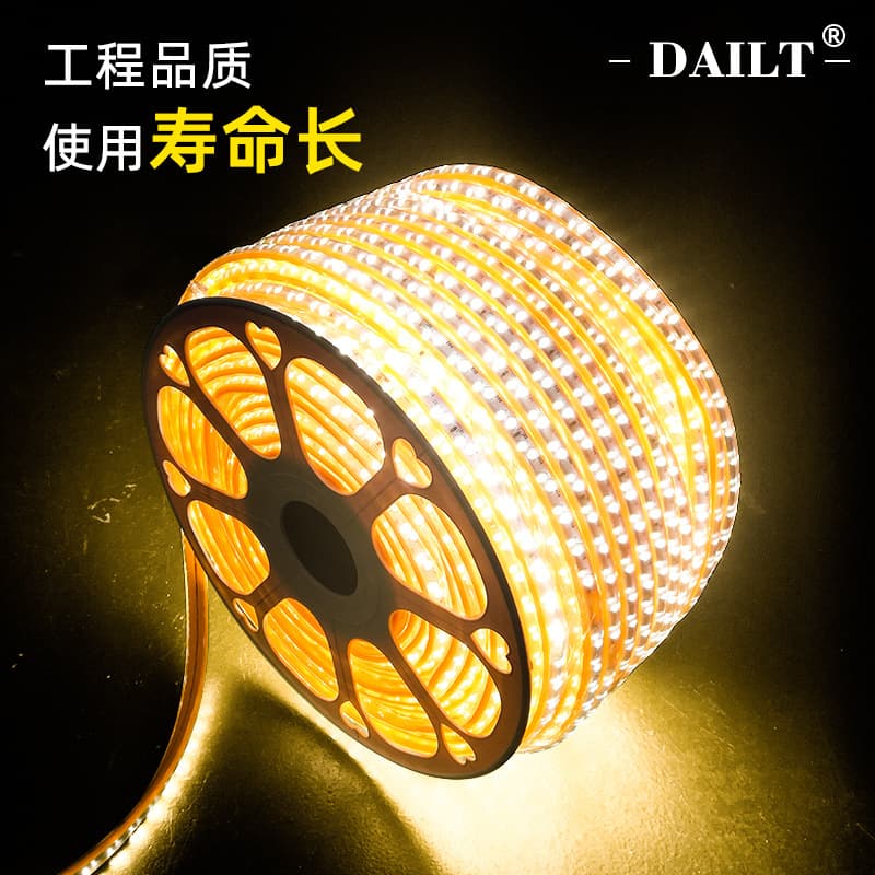 Wholesale 220V high voltage led light strip 2835 oblique row light strip patch flexible soft light strip Waterproof Indoor Outdoor