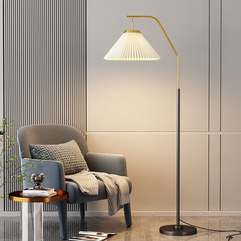 Living room vertical table lamp bedroom floor lamp 2024 new master bedroom light luxury modern simple bedside lamp ins style