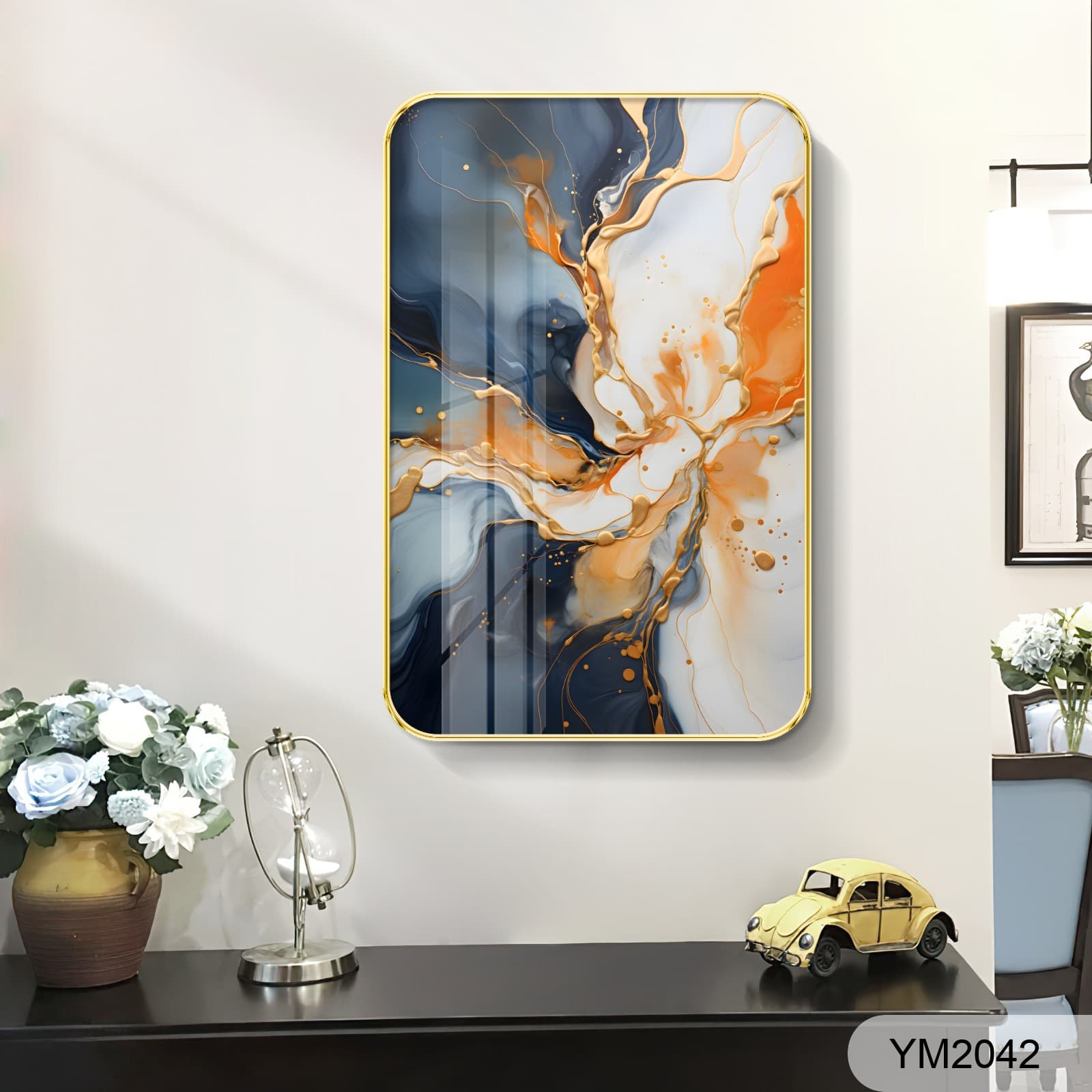 Modern Abstract Restaurant Decorative Painting Entrance Entrance Mural Light Luxury Living Room Aisle Corridor Hanging Painting