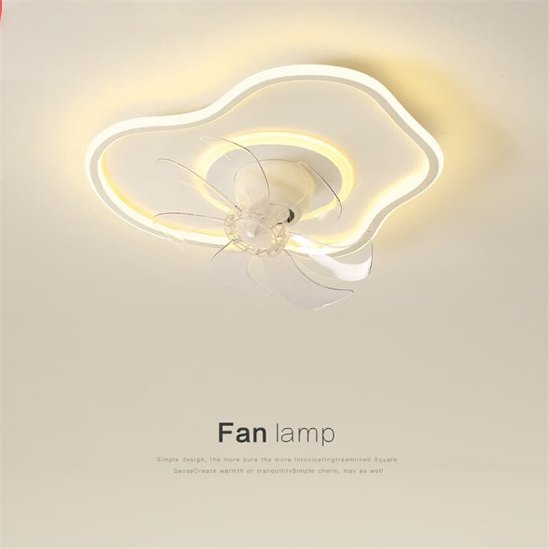 Zhongshan Lamp Fan Lamp Bedroom Cloud Ceiling Lamp Simple Modern Kidsren's Room 360 Rotating Shaking Head Fan Lamp