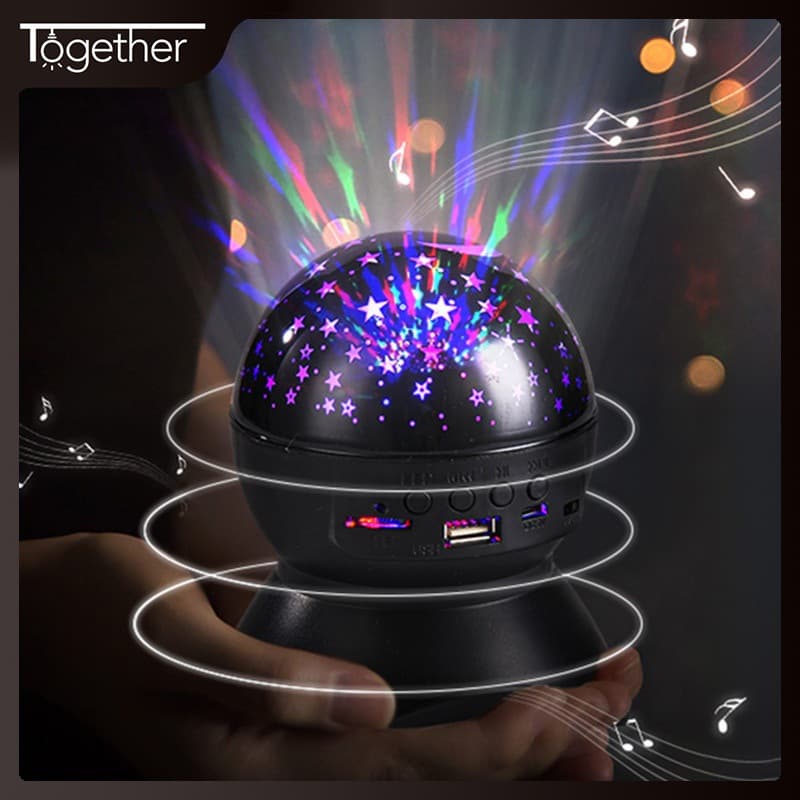 Foreign Trade Popular Bluetooth Audio Dream Projector Christmas Starry Sky Light Led Colorful Light Ktv Colorful Light Customization