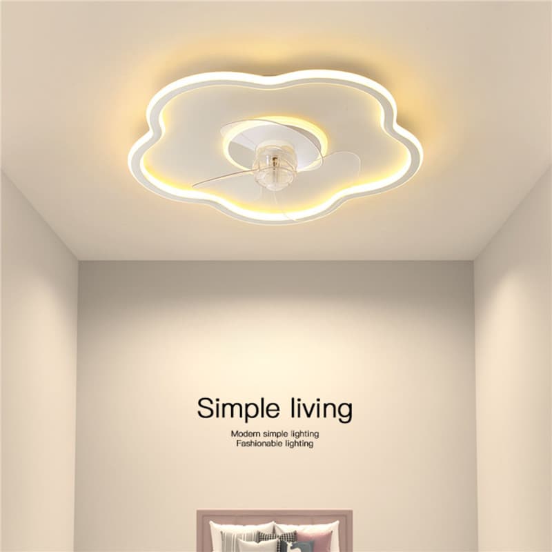 Bedroom Fan Light 360 Degree Shaking Head New Modern Simple Dining Room Ceiling Light Kidsren's Room Home Ceiling Fan