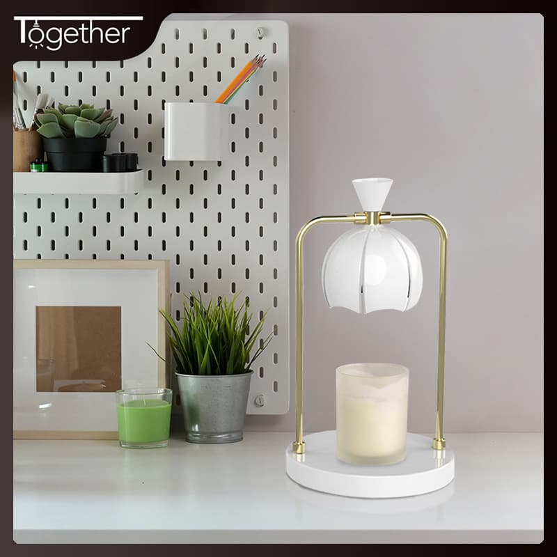 ins Lily-of-the-valley aromatherapy lamp melting wax lamp retro heating melting candle lamp romantic gift-giving table lamp timing dimming lamp