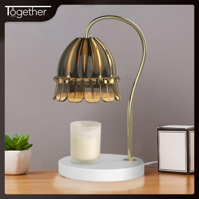 Melting candle lamp Aromatherapy lamp No fire Aromatherapy lamp Melting wax lamp Decorative table lamp Decorative lamp Bedside lamp Desk lamp