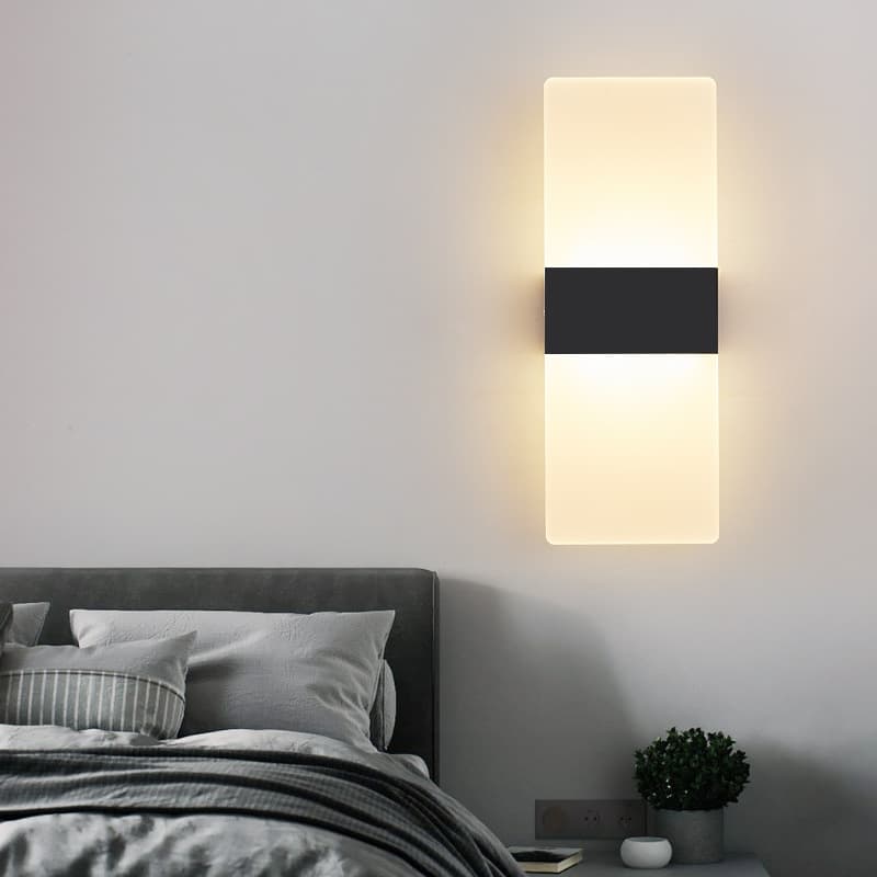 Creative Simple Bedroom Bedside Living Room Restaurant Hotel Study Corridor Aisle Light LED Bedside Lamp Wall Lamp