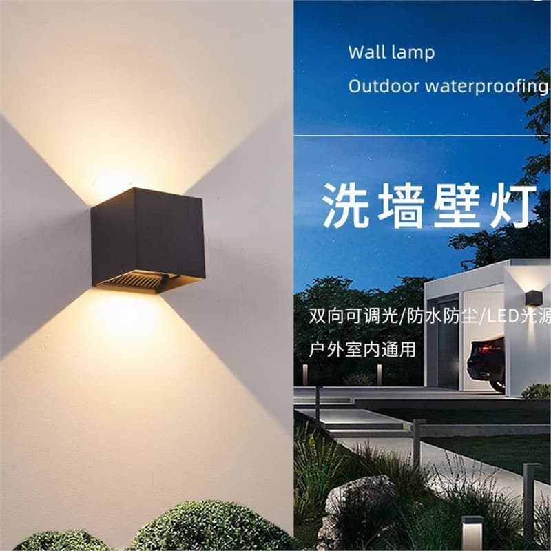 Outdoor Waterproof Wall Lamp Corridor Induction Wall Lamp Exterior Wall Wiring Free Solar Wall Lamp Balcony Wall Lamp Enclosure Wall Lamp