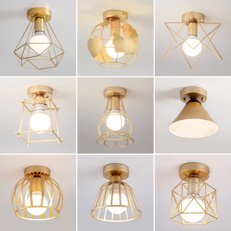 Nordic aisle corridor entrance ceiling light cloakroom entrance bay window open-mounted simple modern balcony lamps