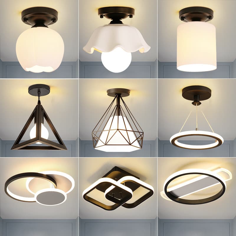 Balcony Lamp Corridor Hallway Small Chandelier Entrance Ceiling Lamp Creative Nordic Corridor Cloakroom Study Lamps