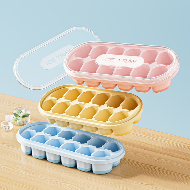 Large-Capacity Ice Box with Lid, DIY Homemade Ice Tray Mold, Ice Box, Transparent Ice Storage Box, Quick-Frozen Ice Box