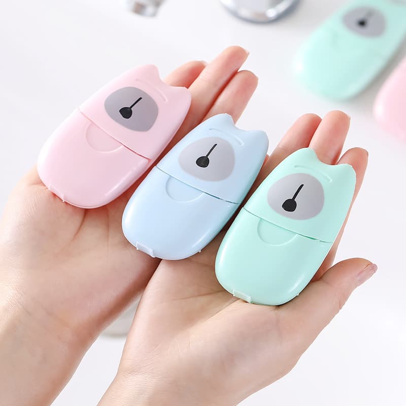 Haiying Travel Disposable Soap Tablets Portable Hand Washing Tablets Disposable Antibacterial Soap Carry-On Soap Paper