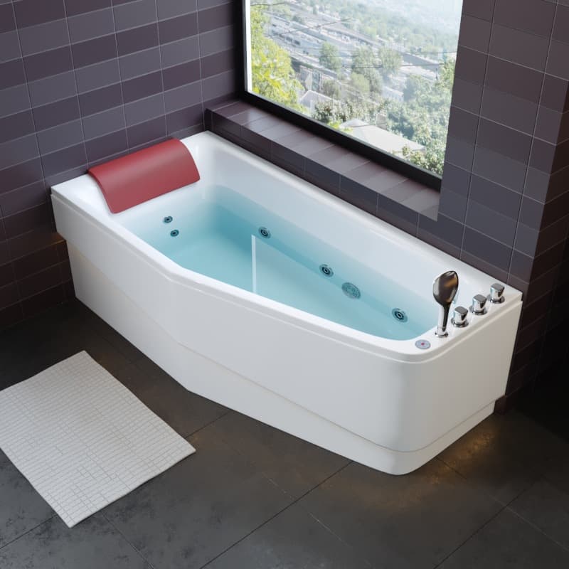 Export Household Bathroom Bathtub Massage Bath Tub Acrylic Hotel Homestay Bathtub Full Body