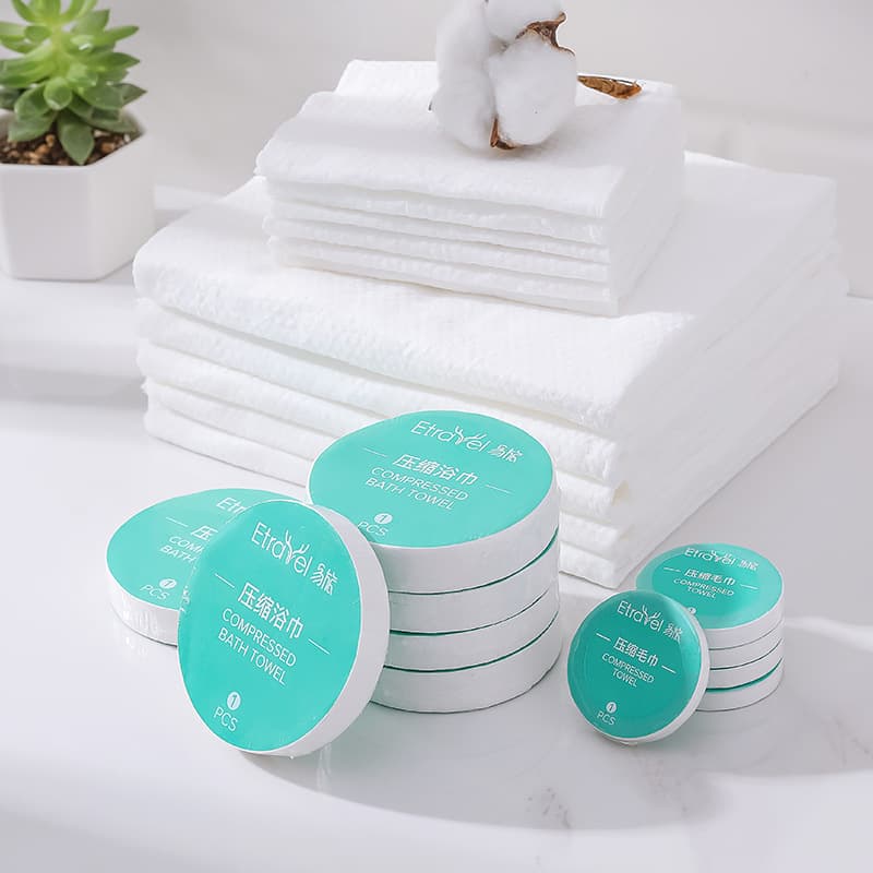 hayan/Haiying Disposable Compressed Bath Towel Travel Portable Compressed Towel Hotel Disposable Protective Equipment