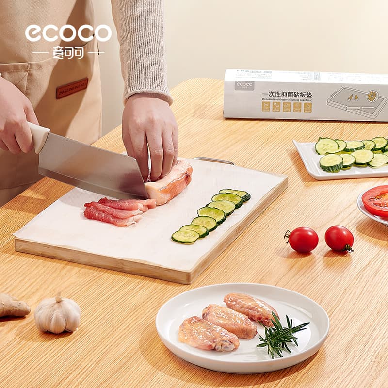 Food grade disposable cutting board pe mat anti-slip antibacterial kitchen cutting board meat cutting paper outdoor cutting mat can be cut