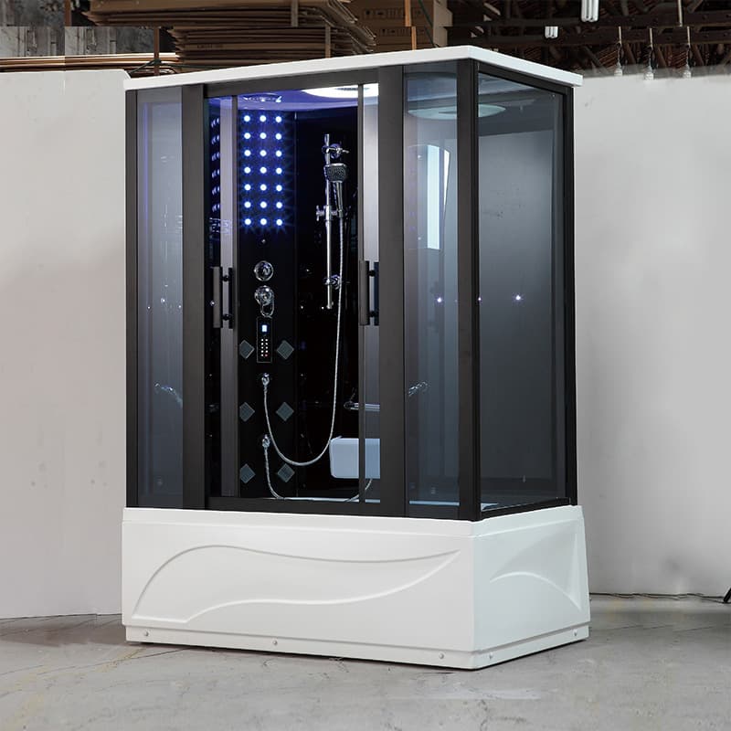 Wet and Dry Steam Room Sauna Room with Steam Engine Bathroom High-End Integrated Shower Room Aluminum Alloy Acrylic Basin