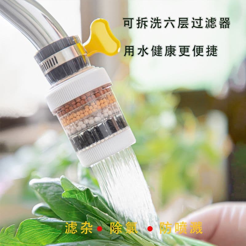 Faucet Splash-Proof Device for Household Tap Water, Universal Showerhead Extension for Kitchen and Dormitory, Filter Nozzle