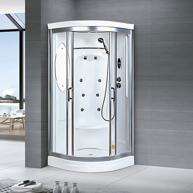 Household Curved Fan-Shaped Bathroom Shower Room Steam Room Integrated Shower Room All-In-One Manufacturer Wholesale Tempered Glass