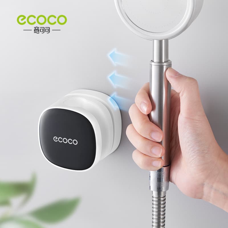 Shower bracket universal shower head nozzle hanger non-perforated suction cup holder adjustable bathroom shower base
