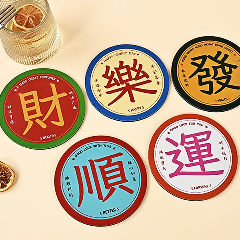Heat Insulation Mat Dining Table Food Mat Creative Cartoon Cute Soft Rubber Coaster PP Placemat Anti-perm Mat Tea Mat Customized