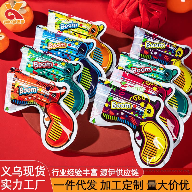 Automatic Inflatable Fireworks Gun Holiday Birthday Party Salute Party Photo Birthday Atmosphere Gun Wedding Handheld Props