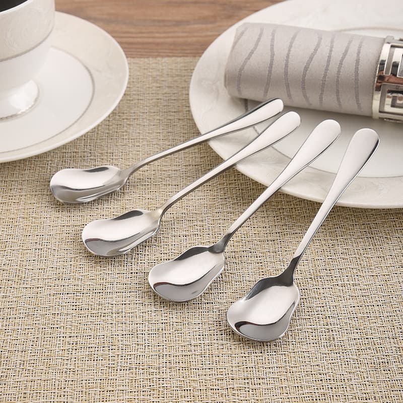 Stainless Steel Ice Cream Spoon, Dessert Spoon, Household Watermelon Spoon, Stirring Spoon, Kitchen Tableware Wholesale