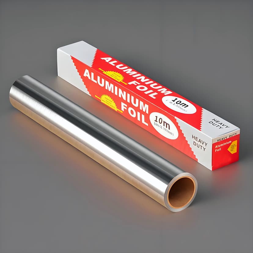 Tin Paper Aluminum Paper Large Roll Thickened Household High Temperature Resistant Air Fryer Barbecue Barbecue Flower Armour Baking Oven Special