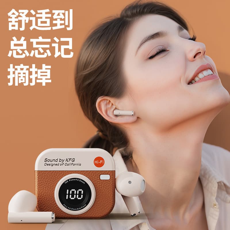 Q86 In-Ear Cross-Border New High-Quality Retro Bluetooth Headset, Comfortable to Wear, Smart Digital Display, Private Model Universal