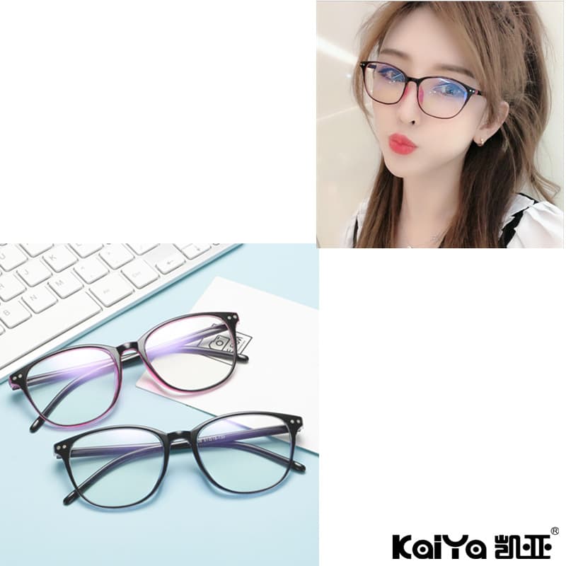 Duoduo 6008 Flat Mirror Rice Nail Glasses for Women and Men Round Frame Anti-Blue Light Popular Mobile Phone Computer Glasses