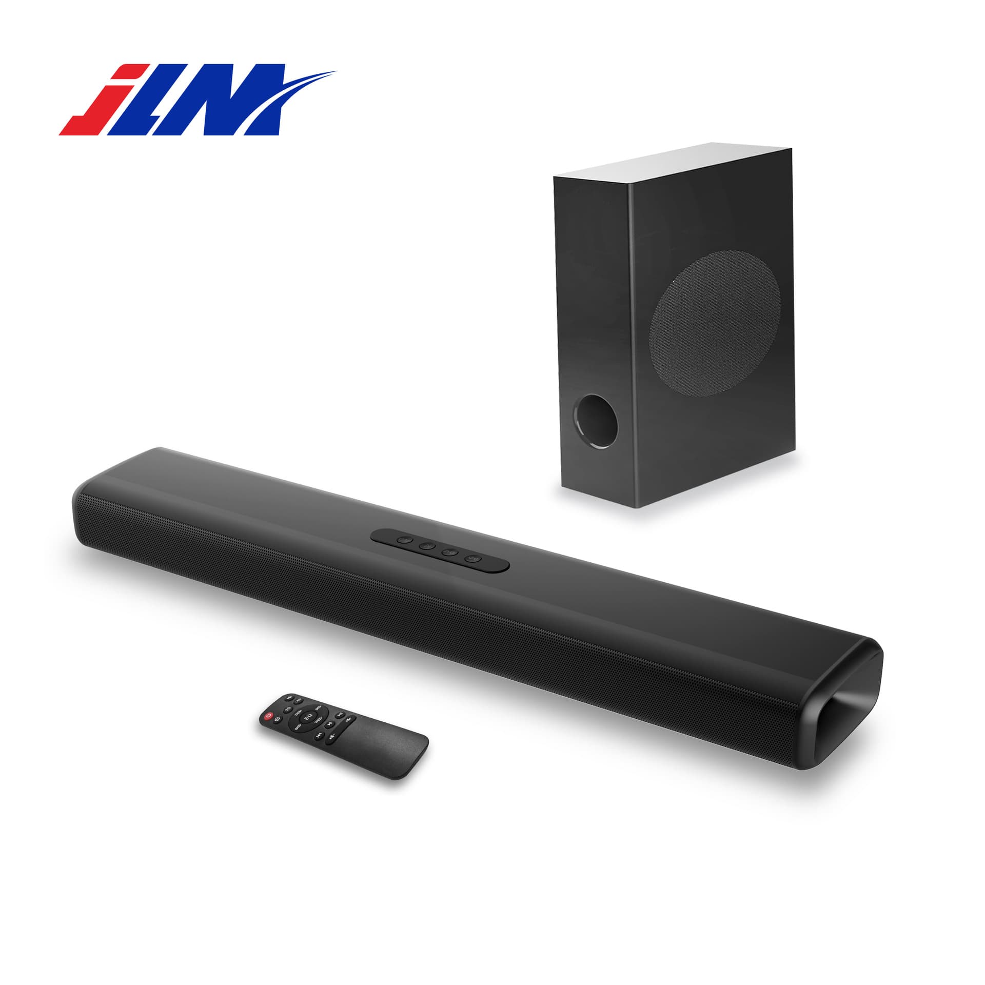 Soundbar with Subwoofer, Active Speaker, Home Theater Projector, Surround Sound, Bluetooth Bass Enhancement