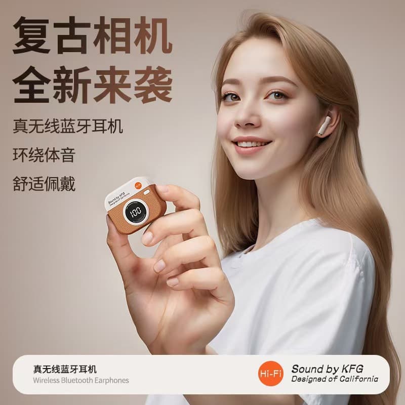 Q86 In-Ear Bluetooth Headset Cross-Border New High-Quality Retro Smart Digital Display Comfortable to Wear Private Model Universal