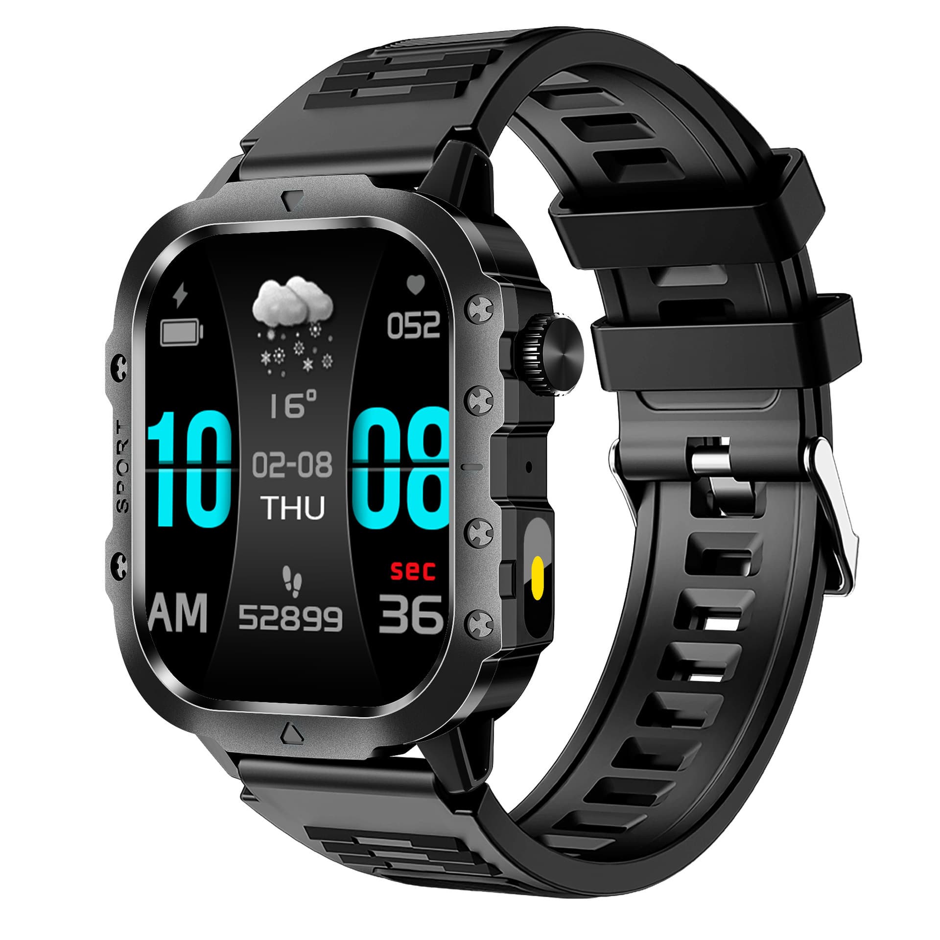 New H12 Smart Watch Bluetooth Call 2.01 English Sleep Monitoring Heart Rate Blood Pressure Pedometer Men's Bracelet