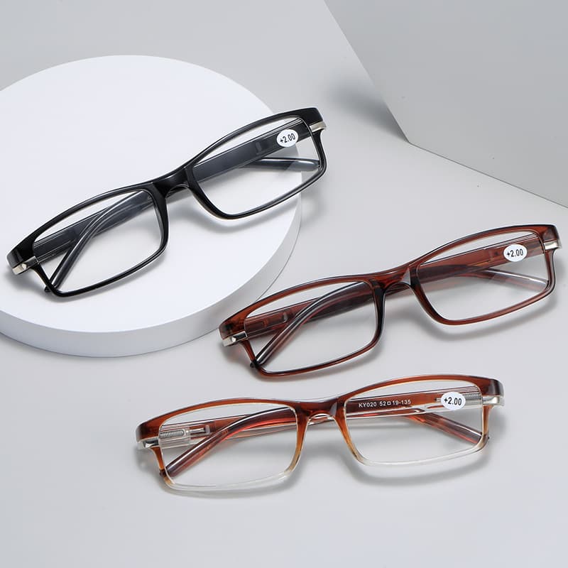Stall 020 New Retro Lightweight Presbyoscopic Glasses Not Clip Face Spring Leg Resin Presbyoscopic Glasses for Men