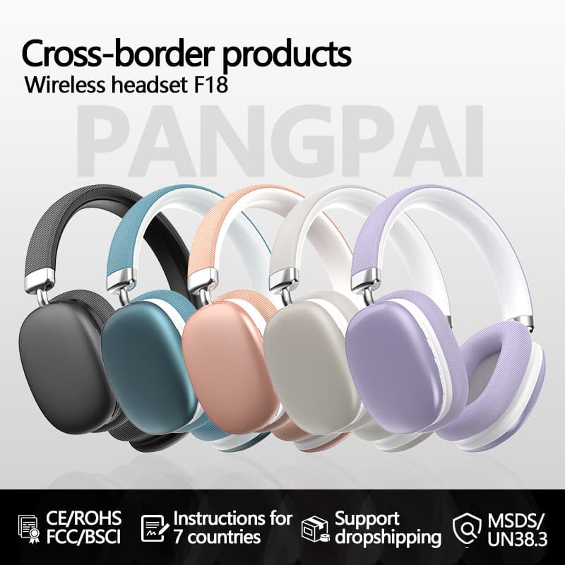 Foreign Trade True Wireless Headphones, Over-Ear Bluetooth Type-C, Long Battery Life, Suitable for Sports, Compatible with Mobile Phones, Private Mold Factory