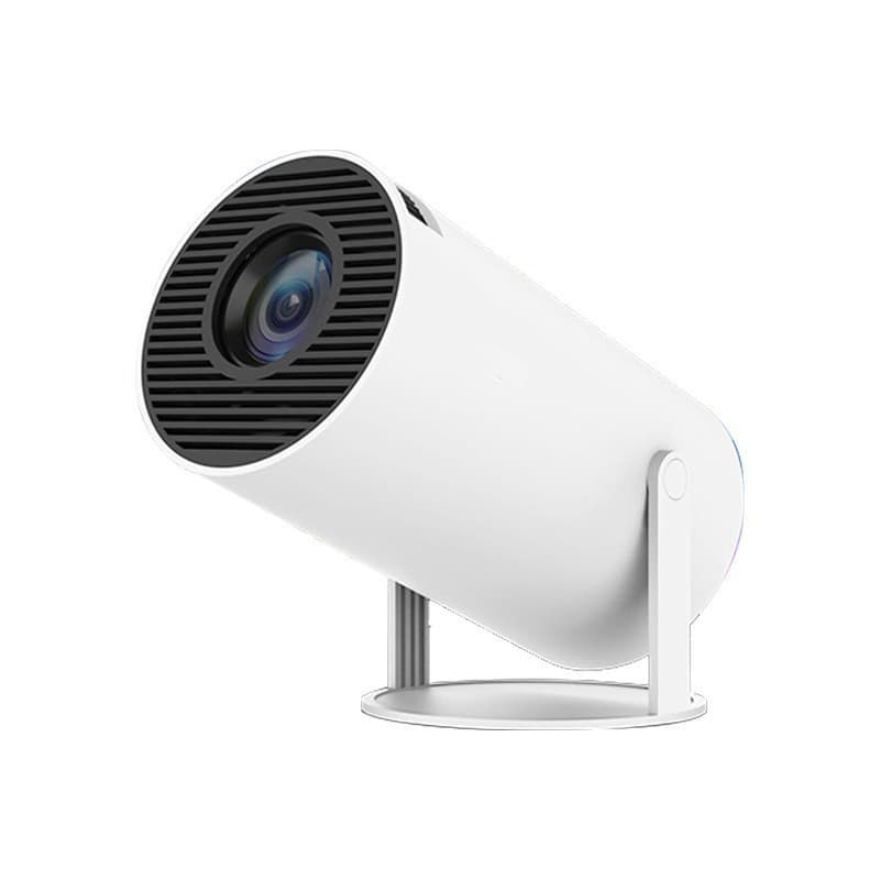 Cross-Border New Hy300Pro Projector Barrel Android Wifi High-Definition Smart Camping Style Portable Home Projector