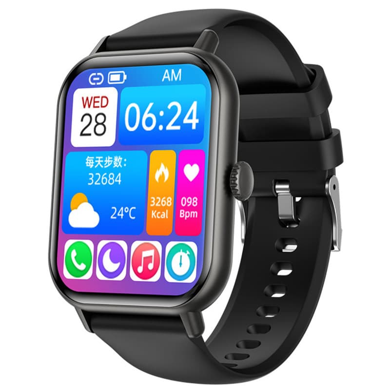 Cross-Border New Zw62 Smart Watch Bluetooth Call Heart Rate Blood Oxygen Health Monitoring Pedometer Men's Bracelet