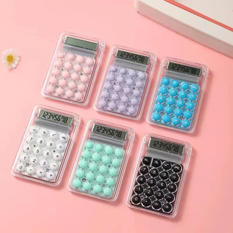 High-looking mini candy color calculator student exam work study handheld calculator wholesale