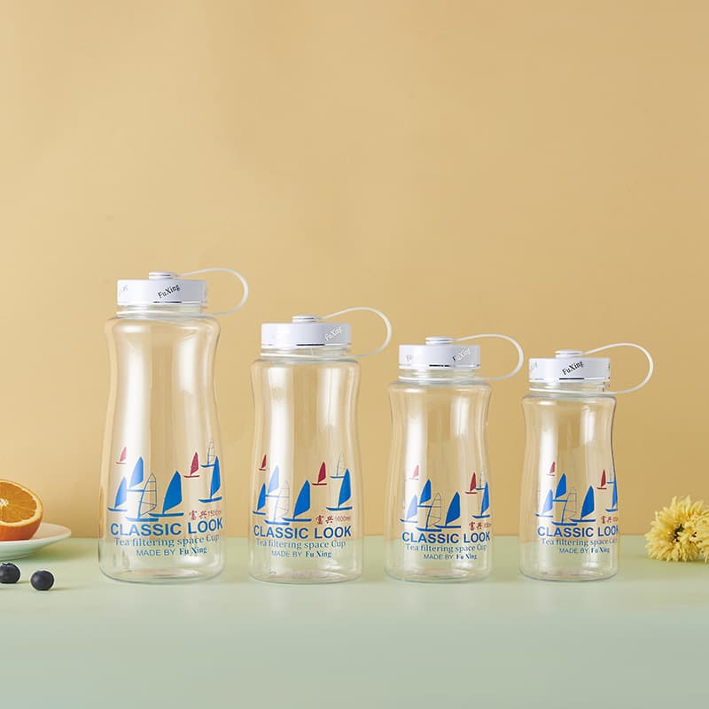 Large Capacity sports water cup simple wind high temperature resistant explosion-proof plastic cup outdoor drop-resistant leak-proof space water Cup wholesale