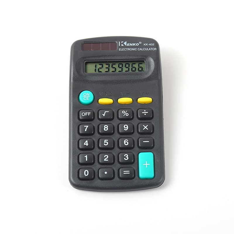 Mini Portable Calculator 402 Student Calculator 8-Bit Electronic Computer