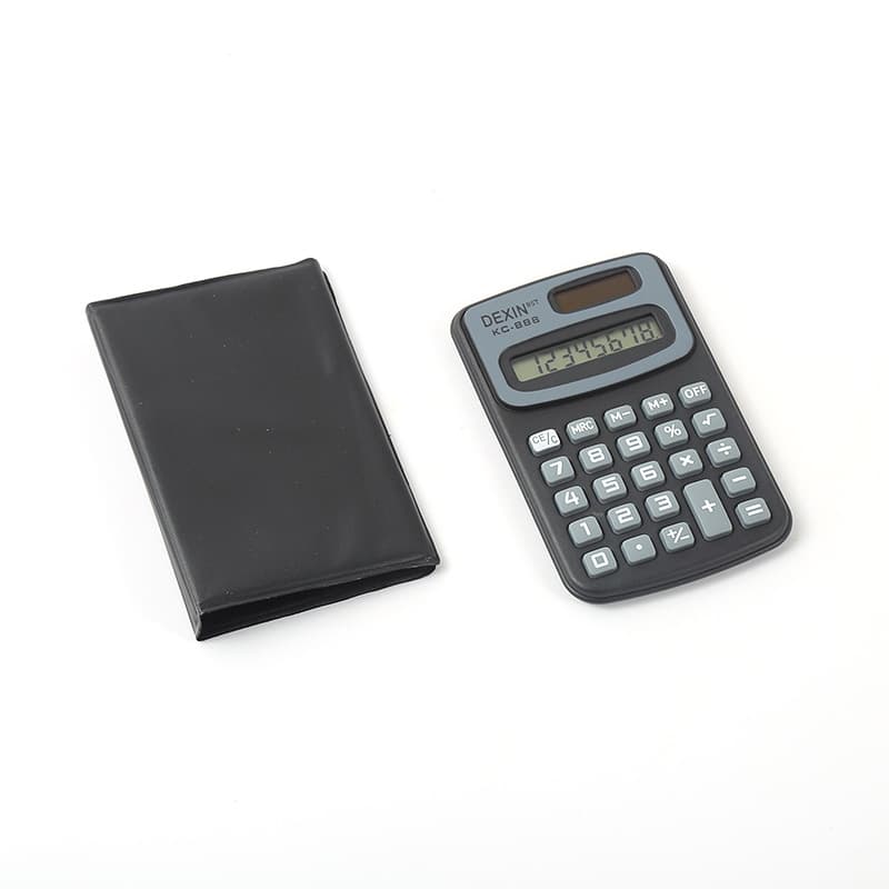 888 small portable fashion calculator black cute cartoon mini calculator for elementary school students