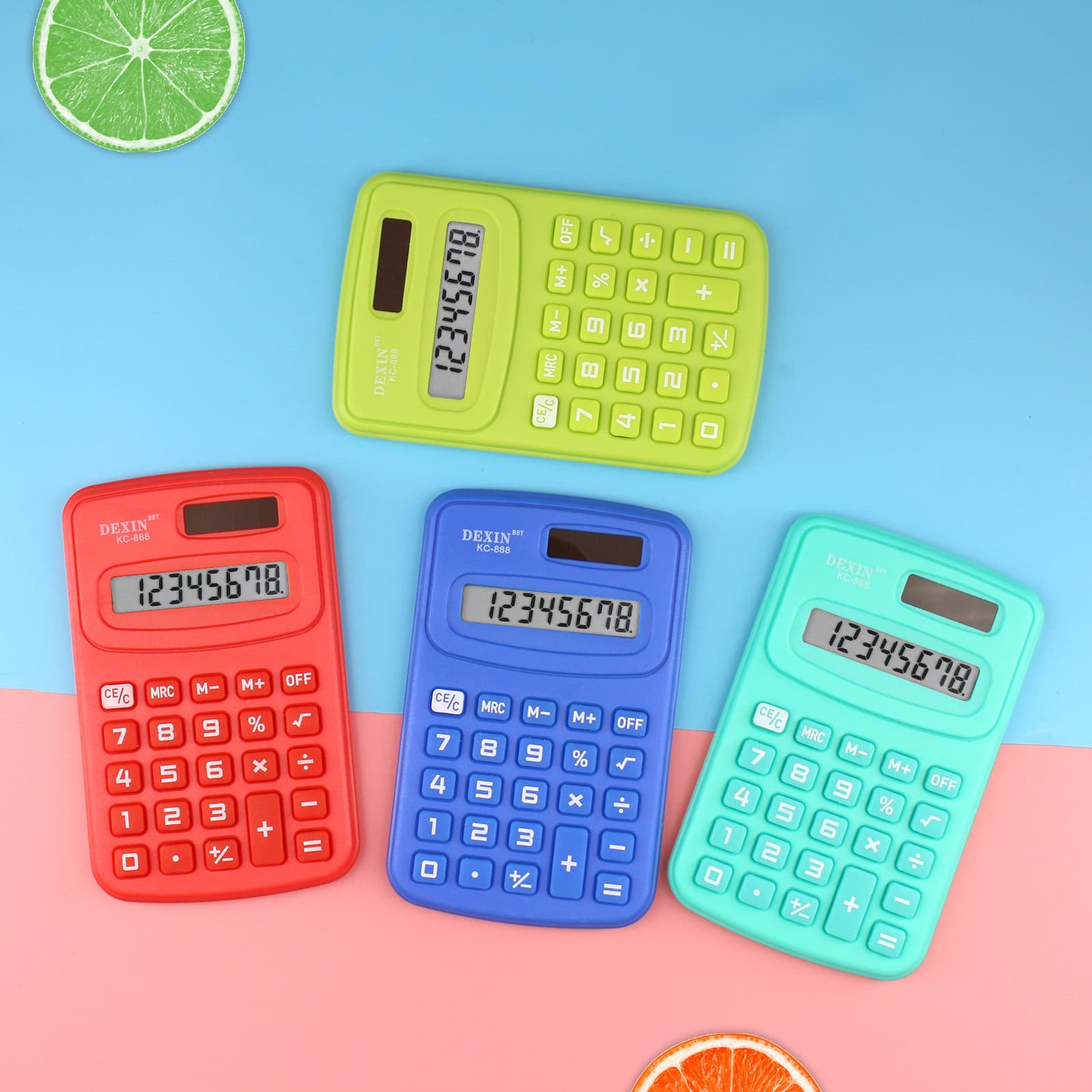 Calculator Mini 888 Color Pocket Portable Computer Calculator for Primary School Students Wholesale