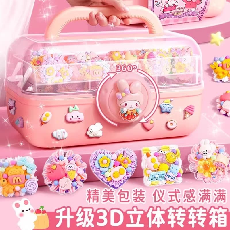 Cream Glue Goo Card Sticker Set DIY Girls Birthday Christmas Gift Kidsren's Toys Quicksand Handbook Gift Box